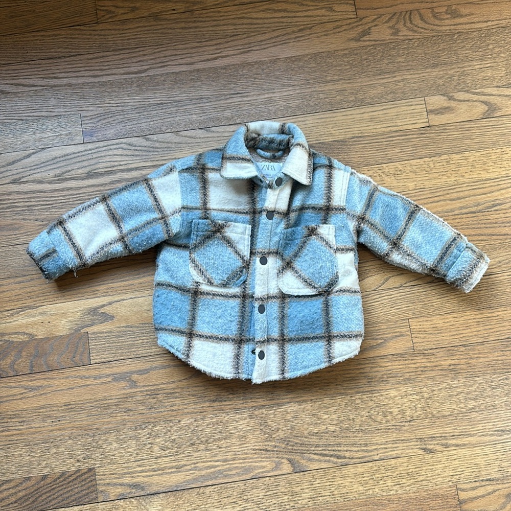 Zara kids Sherpa lined shacket size 2-3